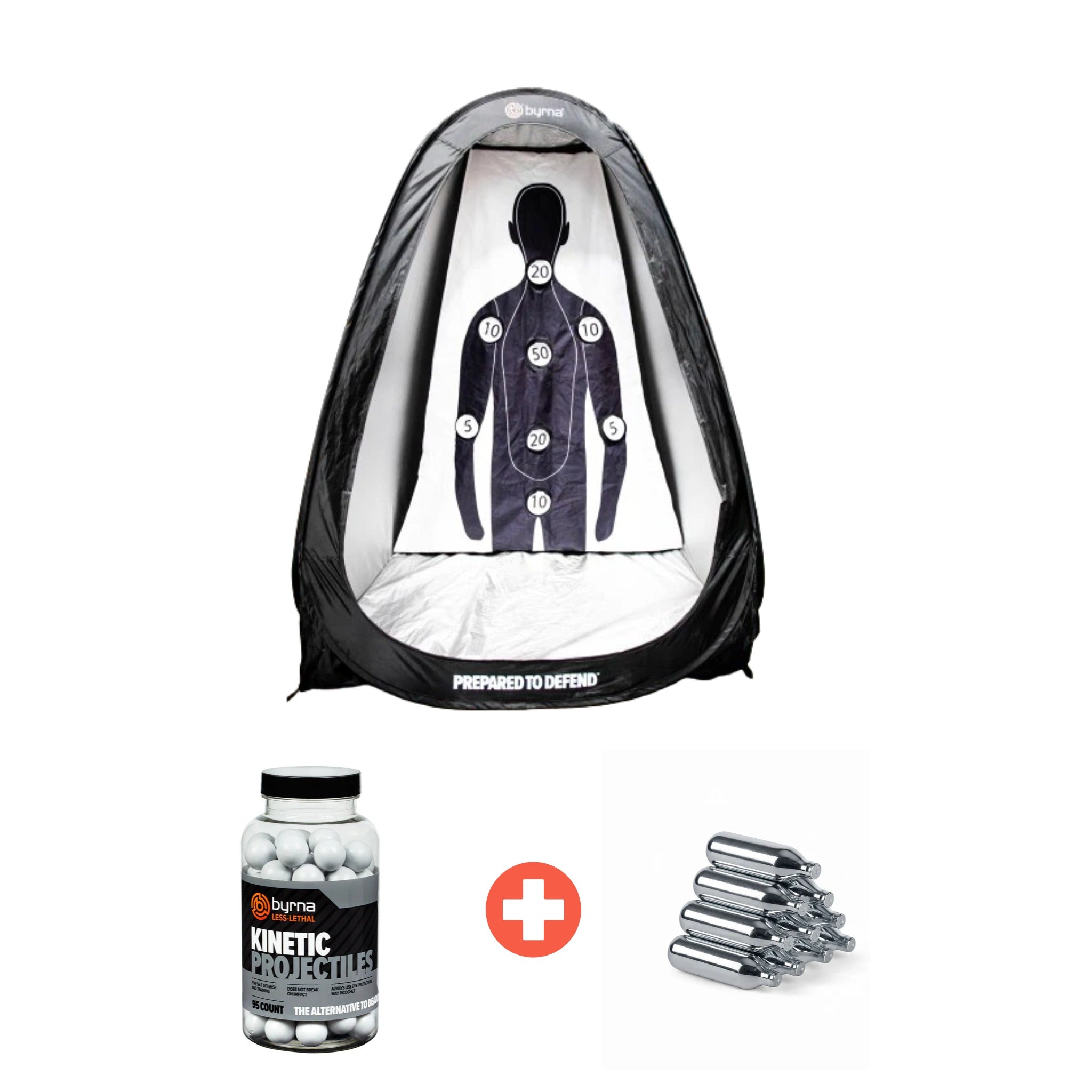 【らす】borena セット Byrna LE Training Bundle | Target Tent + 95 Kinetic Rounds + 12g CO2
