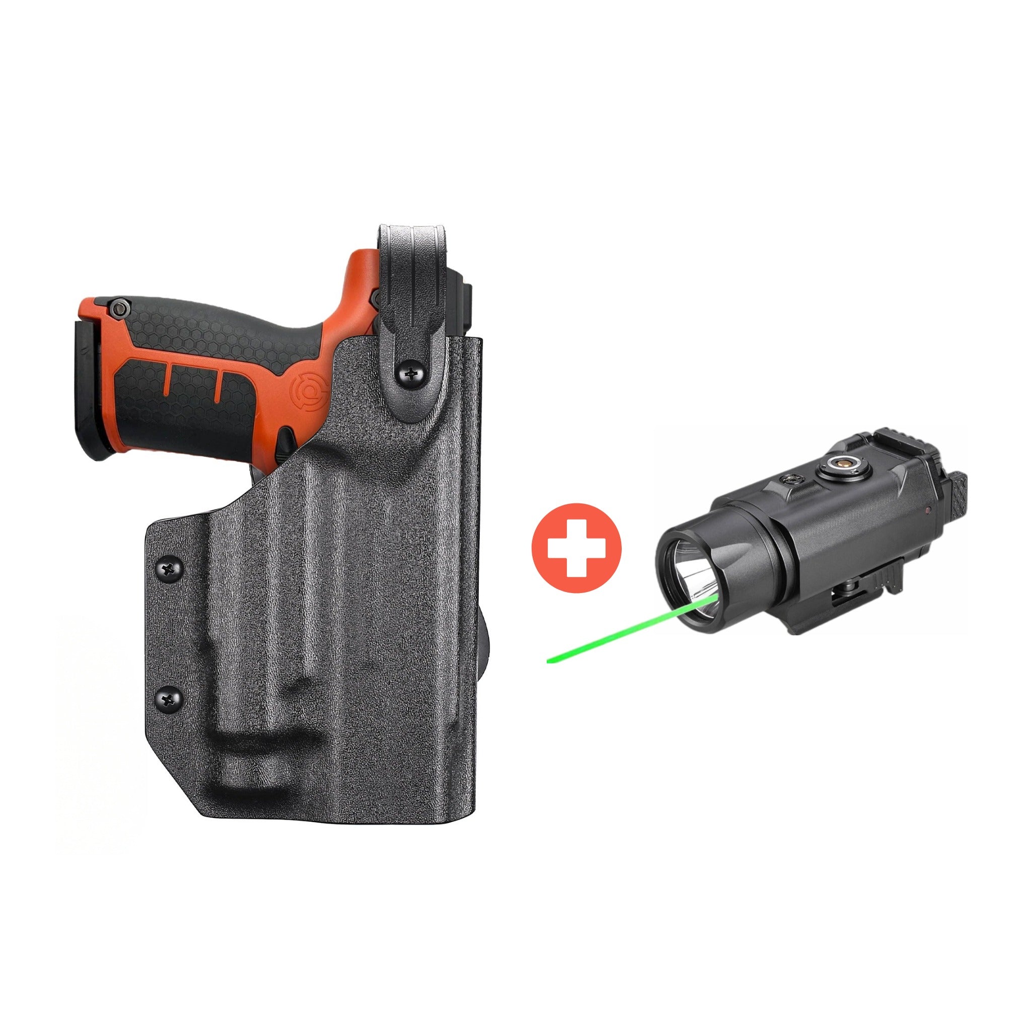 Level 3 Byrna Custom Holster & Flashlight laser Combo For Byrna LE or