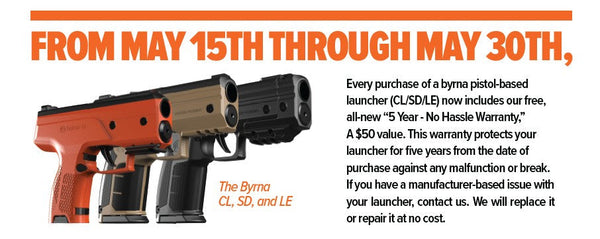 Get a Free 5-Year Warranty on Byrna Launchers – Limited Time Offer!