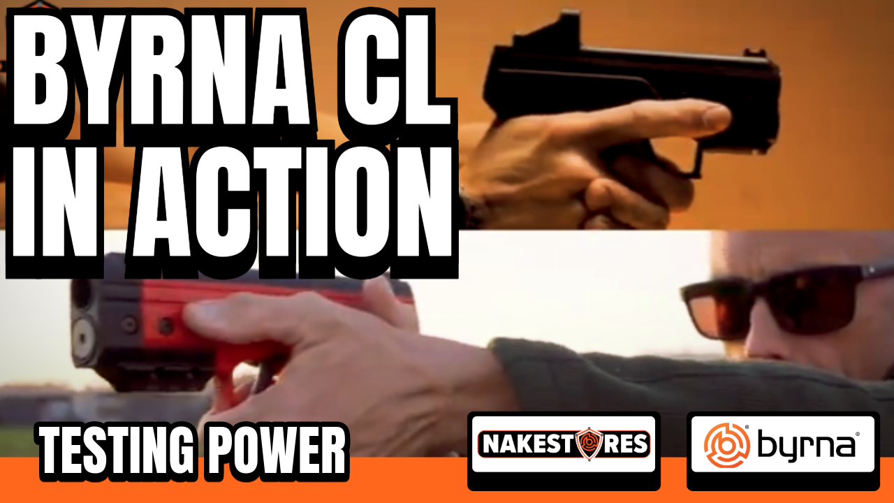 Byrna CL Compact Launcher: Kinetic Projectiles Power Test on Metal ...
