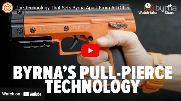 Byrna's Patented Pull-Pierce Technology