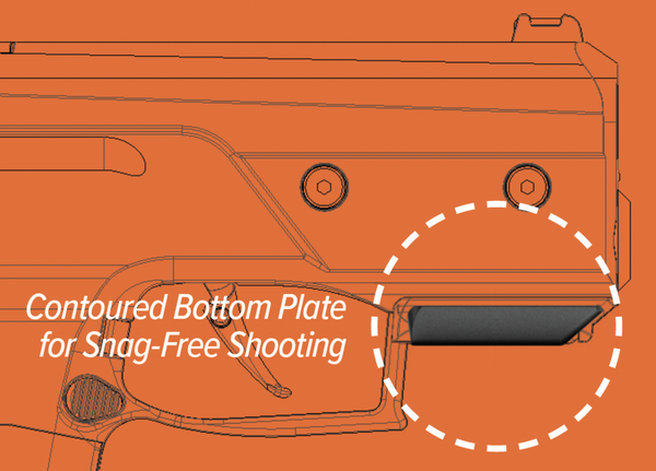 Byrna CL Bottom Cover - Smooth Snag-Free Accessory for Byrna CL Launcher