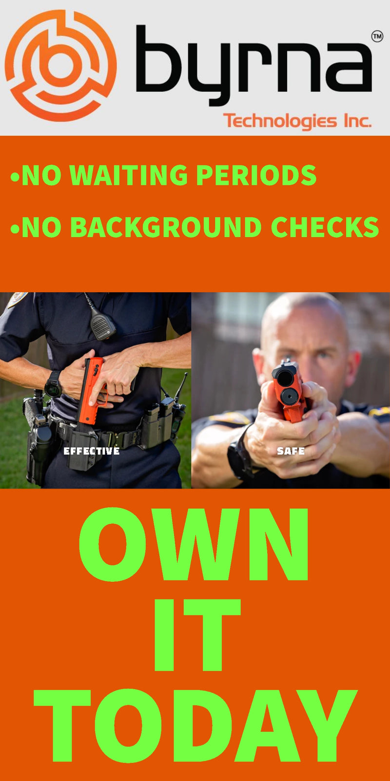 Byrna Gun Self Defense Weapons & Pepper Spray Guns NAKESTORES