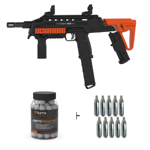 Nakestores TCR Bundle | Includes Byrna TCR Launcher + (2) 100 count Kinetic Projectiles + (10) 12grams CO2