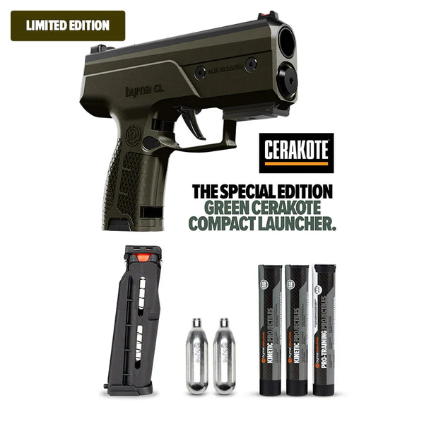 Byrna CL Universal Kit – Limited Edition Green | Compact Less-Lethal Launcher