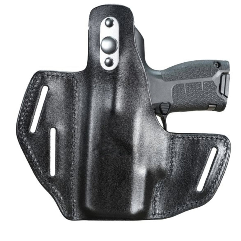 3 Slot RH Thumb Break Leather Holster – Fits Byrna CL