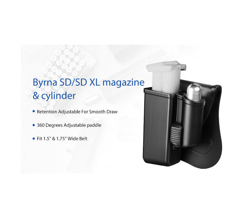 DivaLite Polymer Magazine and Cylinder Pouch: Fits All Byrna Launchers