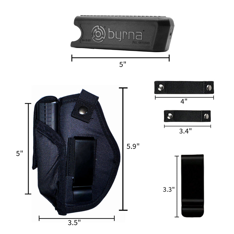 Conceal Carry Nylon IWB Or OWB Holster with Byrna magazine holder - For Byrna SD or LE