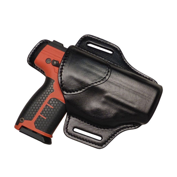 DivaLite 2 Slot OWB Leather Holster: Fits Byrna LE , SD or SDXL W/WO Laser