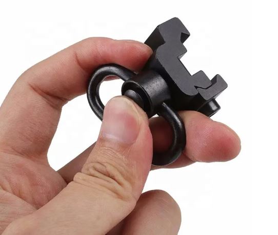 Tactical Sling Swivel with Mount Base Quick Release Push Button Attachment For Byrna TCR