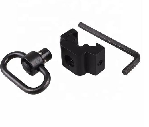 Tactical Sling Swivel with Mount Base Quick Release Push Button Attachment For Byrna TCR