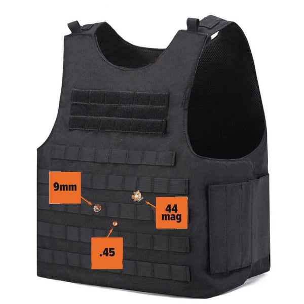 Level IIIA Molle Armor Vest Bulletproof Ballistic Large/X-Large - NAKESTORES