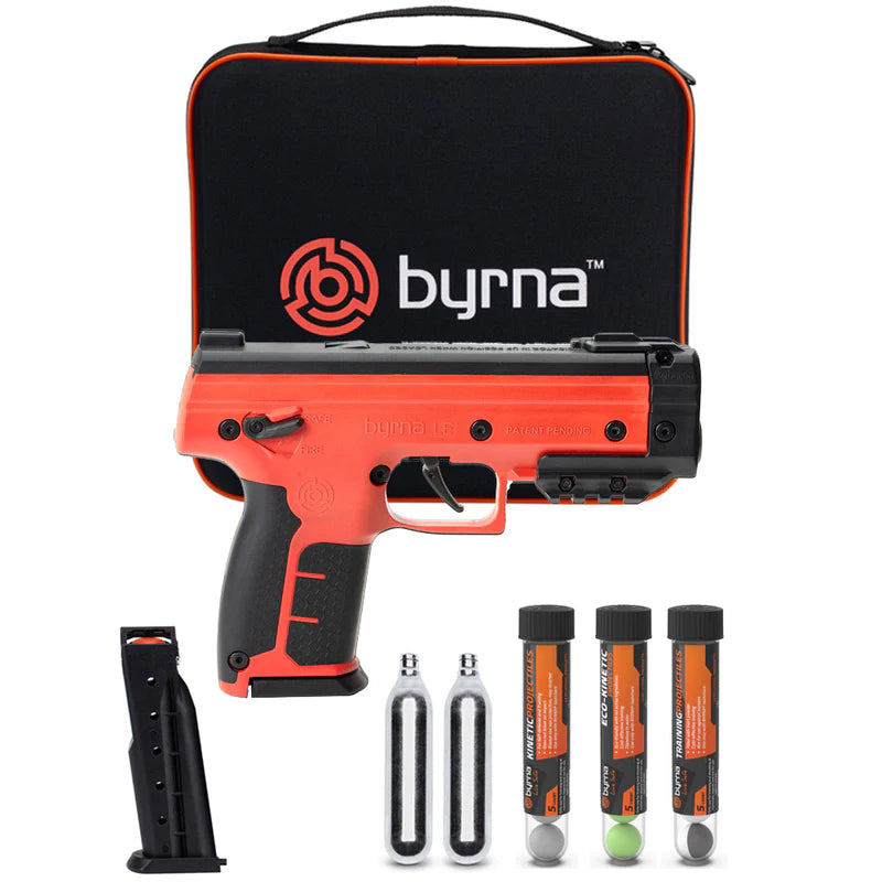 Byrna LE Launcher Kit Nakestores Bundle + (100) Kinetic Projectiles + (12) 12grams CO2