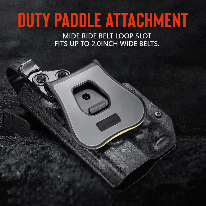 Level 3 RH Custom Holster For Byrna LE or SDXL Launcher compatible with Divalite laser light combo
