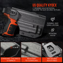Level 3 RH Custom Holster For Byrna LE or SDXL Launcher compatible with Divalite laser light combo - NAKESTORES