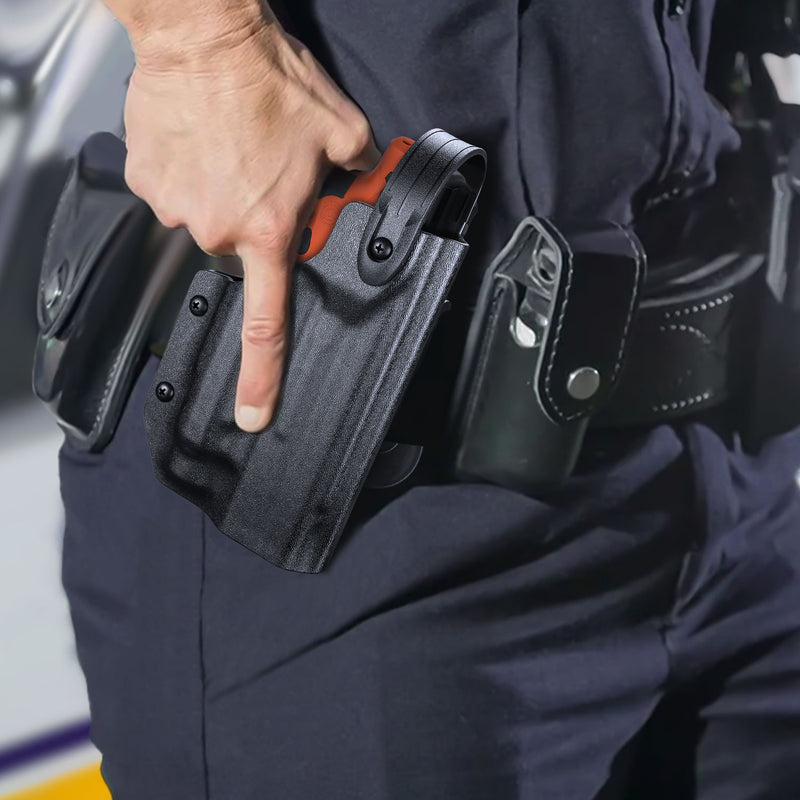 Level 3 RH Custom Holster For Byrna LE or SDXL Launcher compatible with Divalite laser light combo
