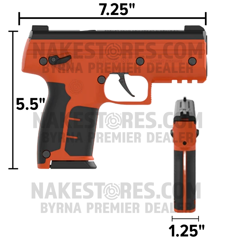 Byrna SD Ultimate Launcher - Universal Self Defense Kit - Less Lethal Self Defense - Orange