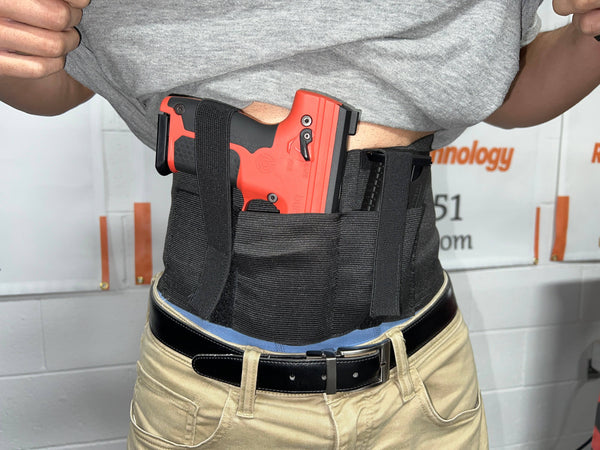 Belly Belt Holster for Byrna SD and LE Launchers - Right & Left Hand Use - NAKESTORES