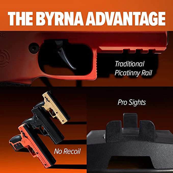 Byrna SD Ultimate Launcher - Universal Self Defense Kit - Less Lethal Self Defense - Orange - NAKESTORES