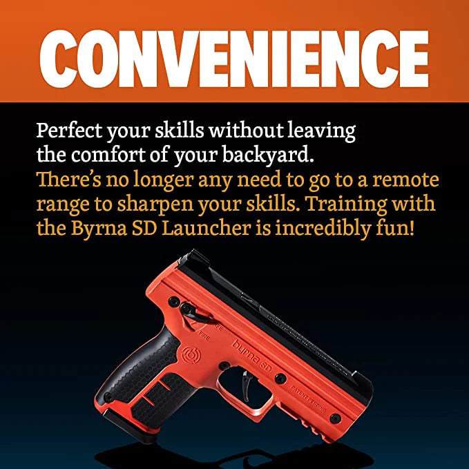 Byrna SD Ultimate Launcher - Universal Self Defense Kit - Less Lethal Self Defense - Orange - NAKESTORES