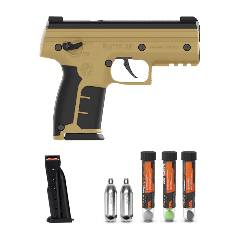 Byrna SD Ultimate Launcher - Universal Self Defense Kit - Less Lethal Self Defense - Tan