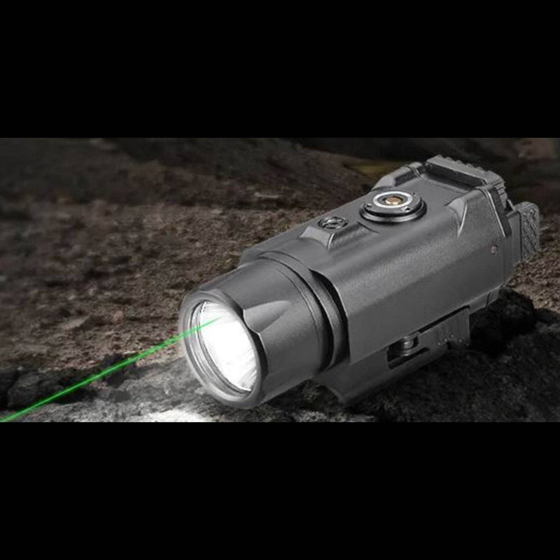 DivaLite Green Laser Light Combo Tactical Led Flash Light For Byrna Launchers 1500 Lumens Powerful light with Magnetic Charging and Easy Clip On - NAKESTORES