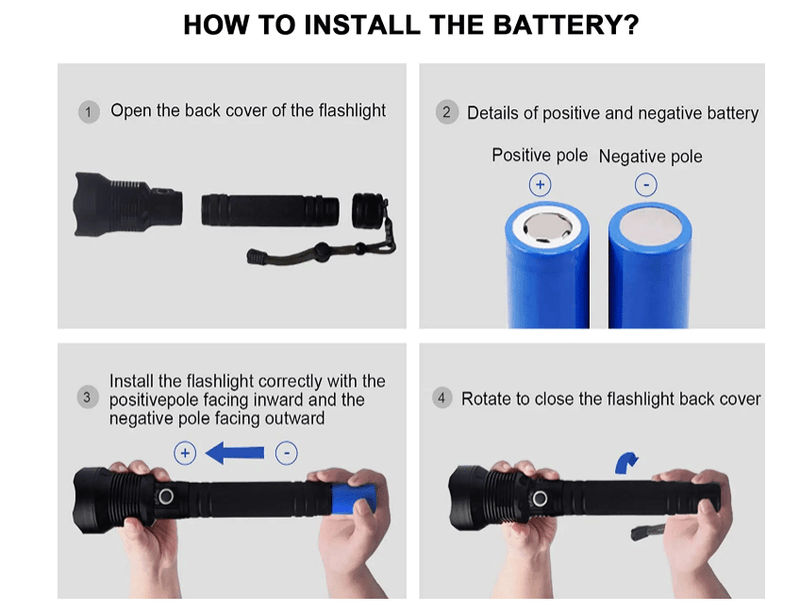 DivaLite Home & Security Guard Flashlight 3000 Lumens USB-C - NAKESTORES