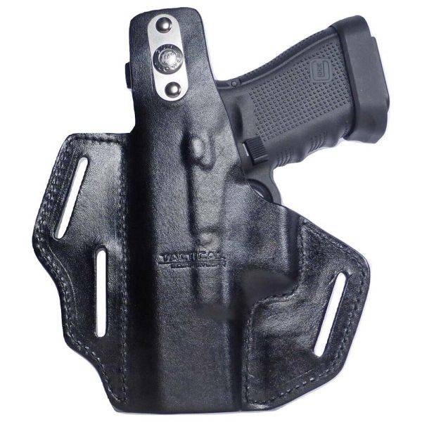 Leather Holster 3 Slot Thumb Break : Fits Byrna SD W/ WO Laser