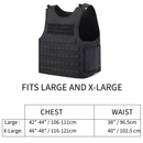 Level IIIA Molle Armor Vest Bulletproof Ballistic Large/X-Large - NAKESTORES
