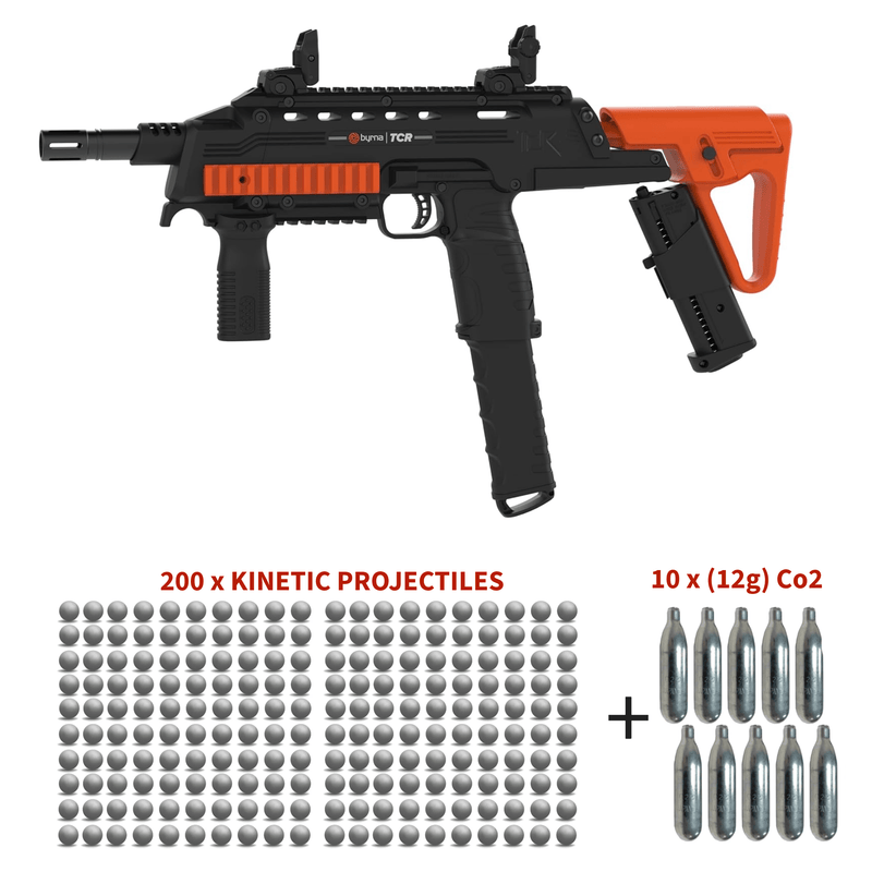 Nakestores TCR Bundle | Includes Byrna TCR Launcher + (2) 100 count Kinetic Projectiles + (10) 12grams CO2