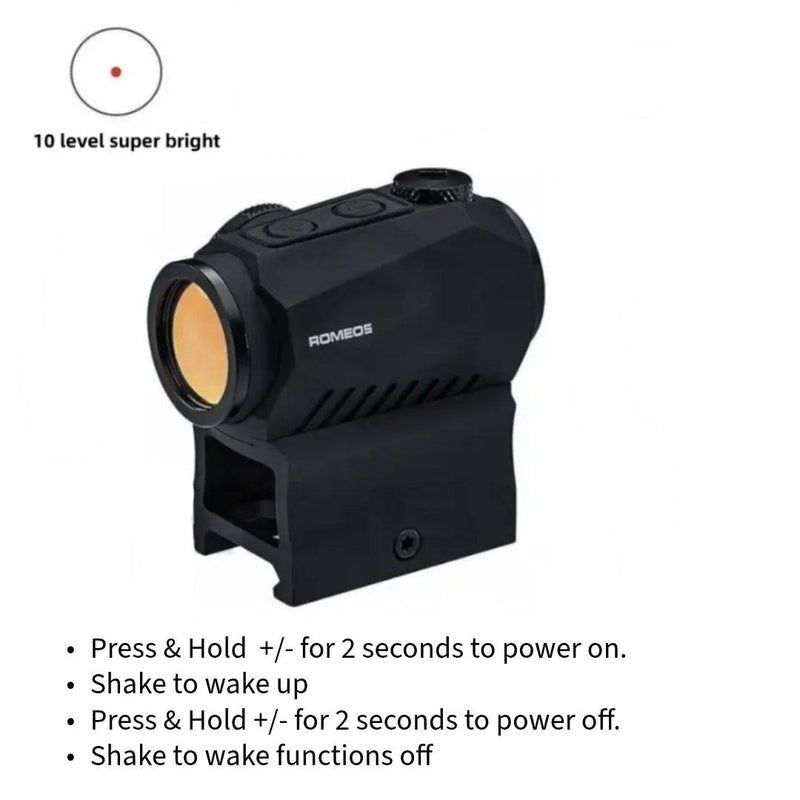 ROMEO5 1X20mm Tactical Shooting Durable Waterproof Fogproof Illuminated 2 MOA Red Dot Reticle Launcher Sight | Picatinny Mount Included