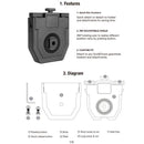 Snap to Click Quick Install Mount Rotating Duty Belt and Molle Adapter - NAKESTORES