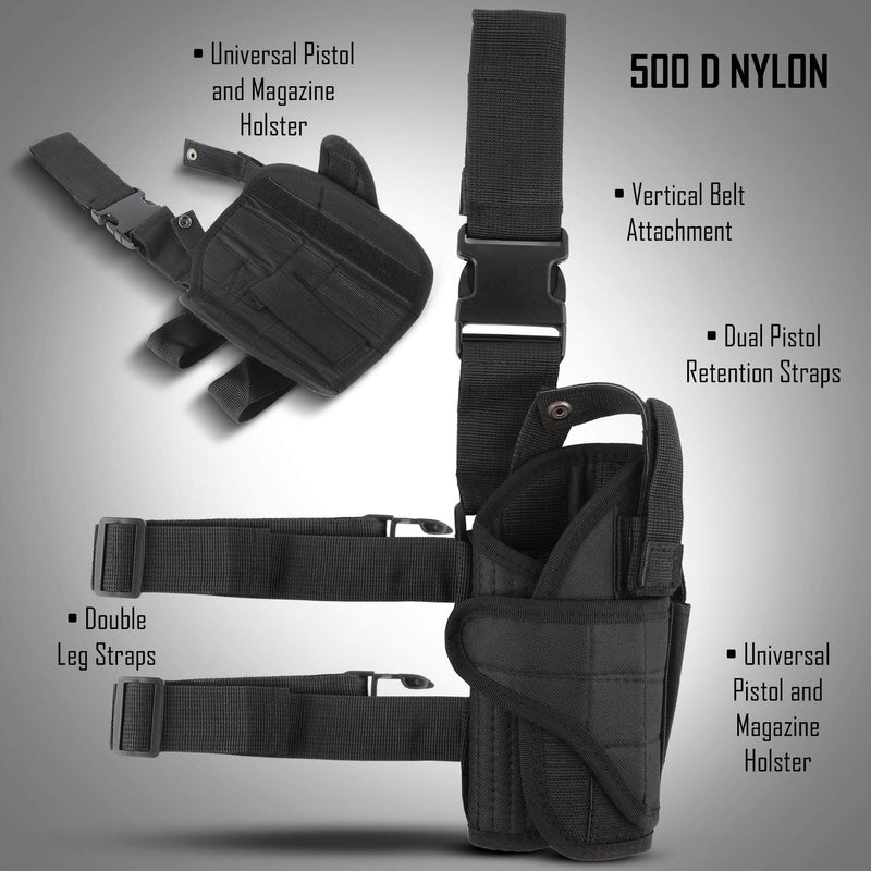 Tactical Drop Leg Thigh Holster - Fit Any Byrna Pistol Launcher