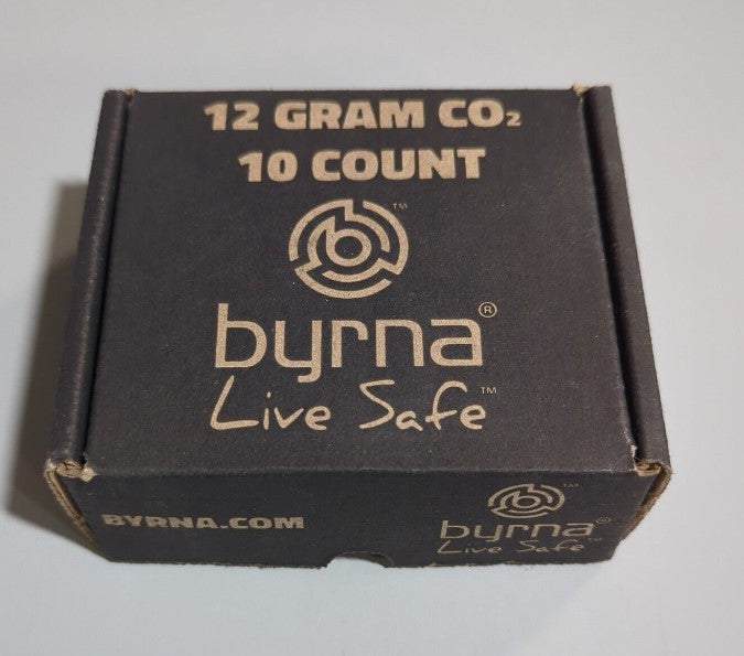 Byrna LE 12 Gram CO2 Cartridges For Byrna LE Pistol Launcher ( 9 CO2 + 1 CO2Oiler)