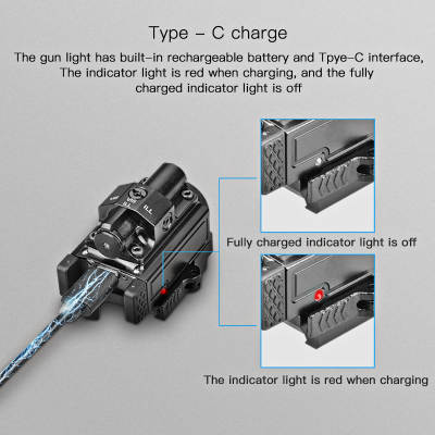 Divalite 800lm LED Tactical Flashlight & Green Laser Combo Fits All Byrna Launchers