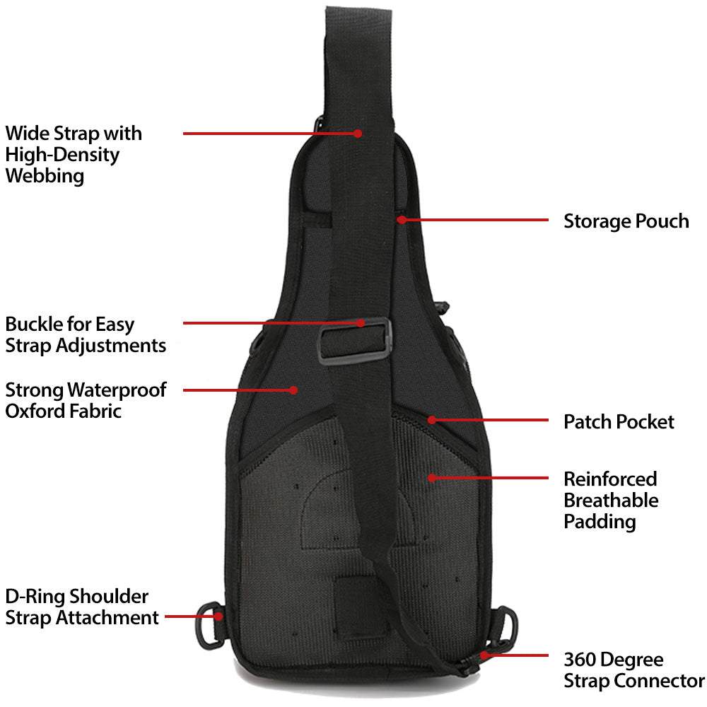 Everyday Carry Concealed Carry Sling Bag for Byrna Launchers NAKESTORES