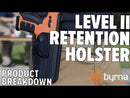 Byrna Level 2 Kydex Holster For Byrna LE , SD, SDXL & EP Launchers