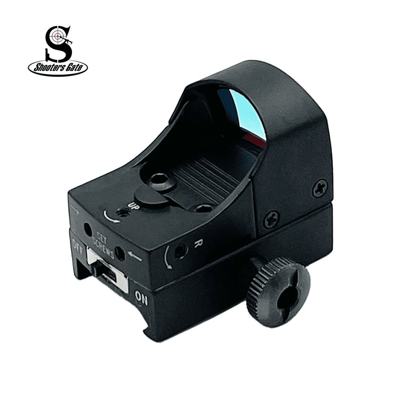Micro Compact Red Dot Sight reflex optic with integrated Picatinny/Weaver rail mount