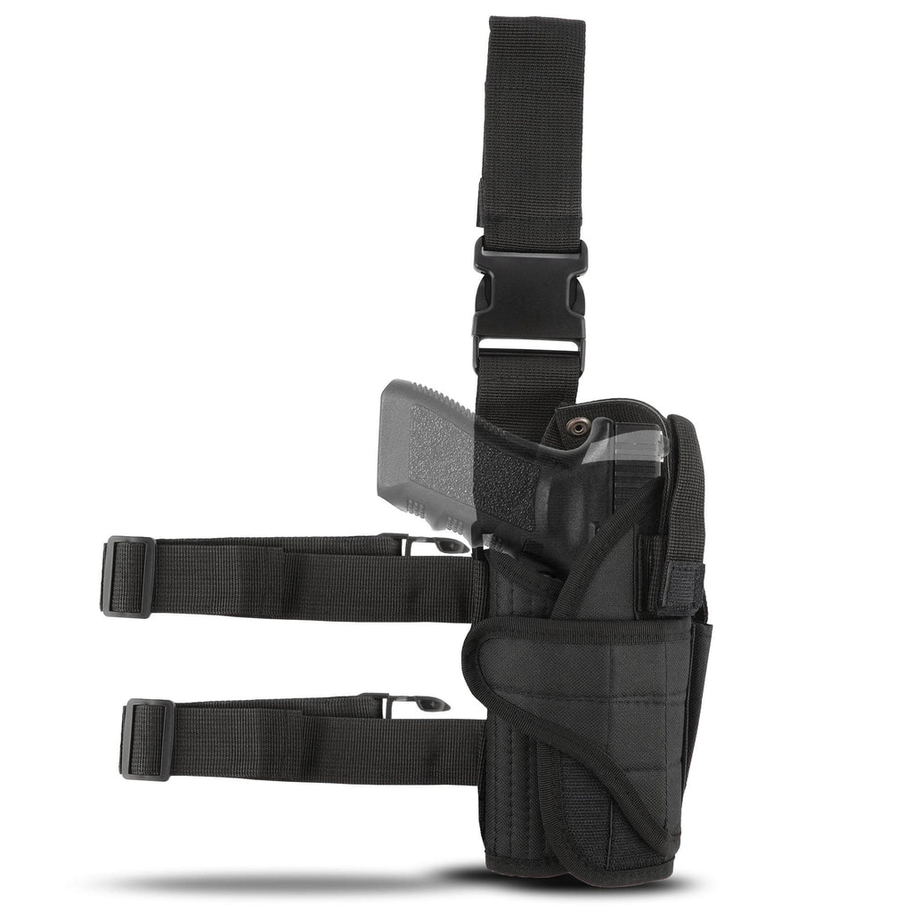 Tactical Drop Leg Holster - Thigh Holster - Right Hand - Nylon - Black, Shop Today. Get it Tomorrow!